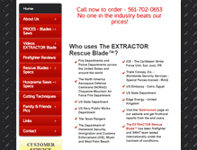 Tablet Screenshot of firerescueblades.com